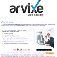 Arvixe Cpanel Hosting